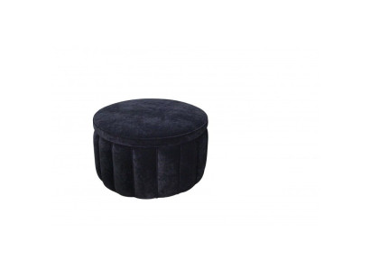 Taburete redondo Chesterfield Pouf Reposapiés Taburete Taburete tapizado Reposapiés