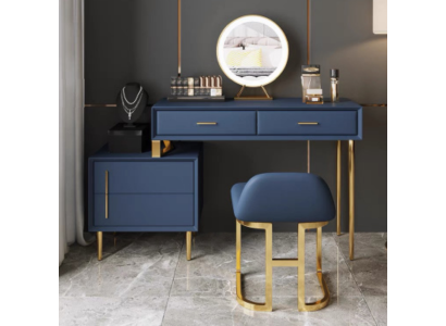 Tocador Espejo Taburete Set completo de decoración Cómoda Dormitorio Nuevo