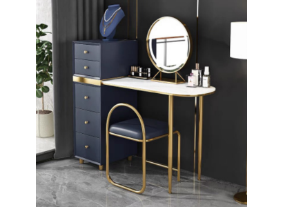Tocador Espejo Taburete Set Cómoda Dormitorio Nuevo Maquillaje