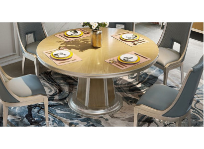 Mesa de comedor redonda de madera maciza de diseñador diseño mesa de salón mesa comedor
