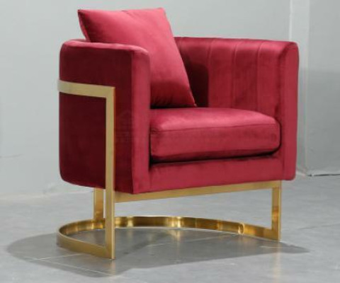 Sillas Muebles Diseño Sillón Lujo Silla Tapizada Reláx Bar Salón Club