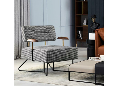 Silla de relax de lujo diseño sofá sofá asiento tela salón club