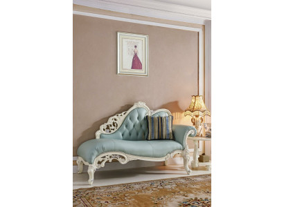Chaise Lounge Tumbona Chesterfield Relájese Sofá de Cuero Chaiselounge Madera Maciza