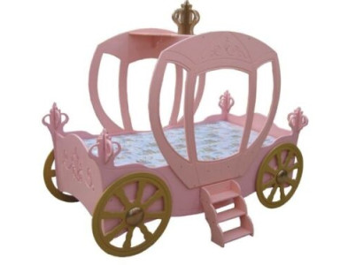 CAMA PARA NIÑOS Cama de princesa Carro Nuevo CAMA JUVENIL CAMA DE COCHE CAMAS CARRUAJE