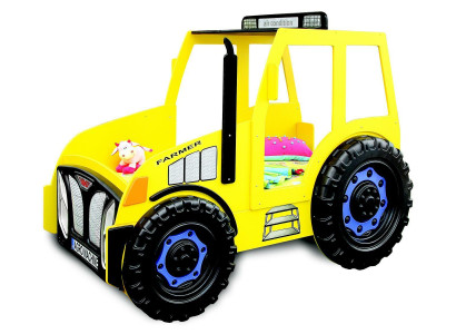 Agricultor Granjero Camión Niños Cama infantil Cama juvenil Cama Tractor Amarillo Nuevo Camas