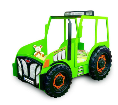 Agricultor Camión Niños Cama para niños Cama juvenil Cama Tractor Verde Nuevo Camas
