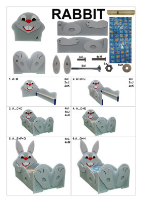 Cama infantil, cama juvenil, cama, camas + colchón, cama de madera 90x200cm, animal, gato, nuevo.