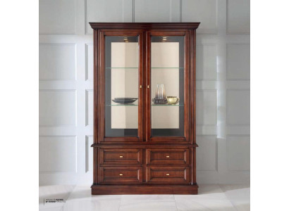 Vitrina armarios Muebles Estilo clásico Vitrinas Sala de estar Aparador Vidrio Madera