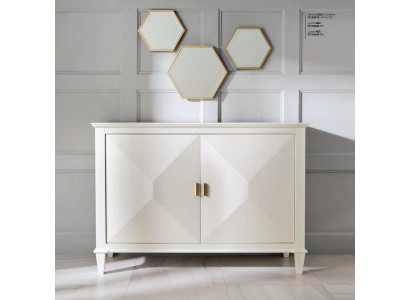 Armario cómoda cajonera madera lujo aparador muebles salón beige armario