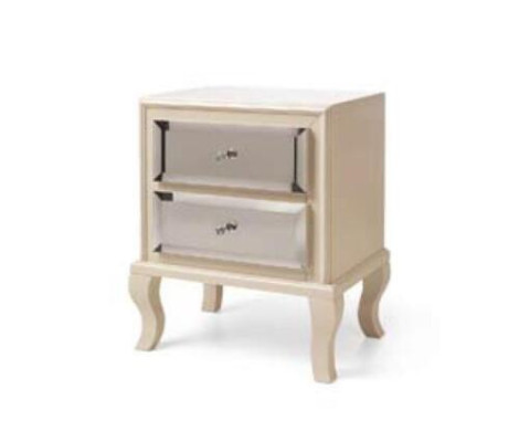 Lujo dormitorio cama mesita de noche juego cama doble camas 3 piezas moderno blanco