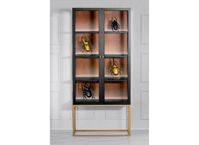 Vitrina armarios vitrinas armario madera vidrio muebles diseño sala de estar mueble de cristal