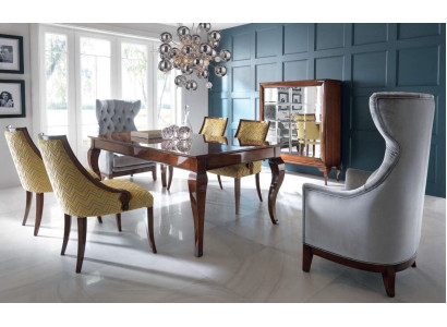 Mesa de comedor de alto brillo mesa de comedor mesas mesa de comedor marrón lujo comedor madera nuevo