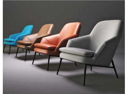 Sillón Diseño Sofá Reláx Textil Salón Lujo Cuero Club Tapiz