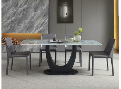 Comedor Mesa de comedor Moderna Acero inoxidable Sala de estar Cocina Mesas Diseño Mesa Metal