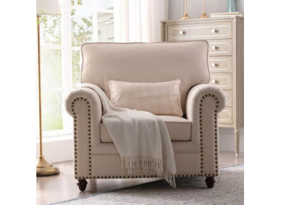Sillón de tela Sofá de una plaza Muebles Relax Asiento Diseño Sofá Salón Textil estilo rural