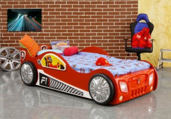 Cama de coche cama camas coche deportivo cama juvenil carro cama para dormir en stock