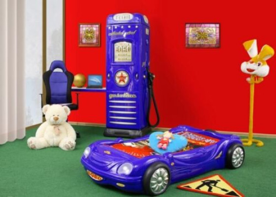 CAMA CON COLCHÓN Cama infantil Cama de coche Camas Coche deportivo Niños y niñas BOBO