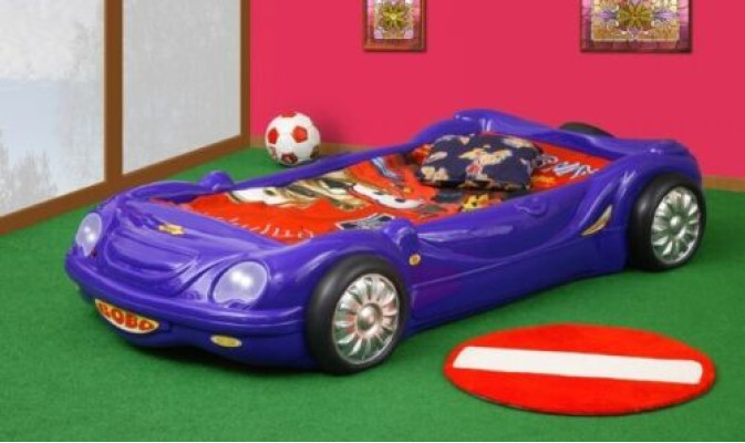 CAMA CON COLCHÓN Cama infantil Cama de coche Camas Coche deportivo Niños y niñas BOBO