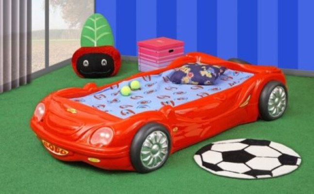 CAMA CON COLCHÓN Cama infantil Cama de coche Camas Coche deportivo Niños y niñas BOBO