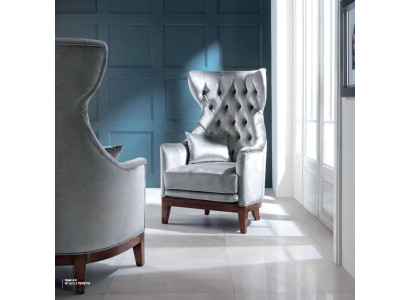 Sillón de orejas de lujo Sillón de club Sillón de cóctel Asiento Asiento Sala de estar