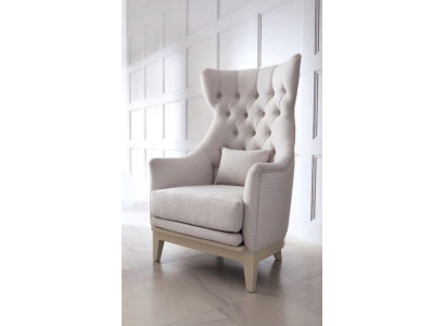 Sillón orejero, sillón de club, sillón Chesterfield de lujo, asiento de lujo, asiento de sala de estar, nuevo.