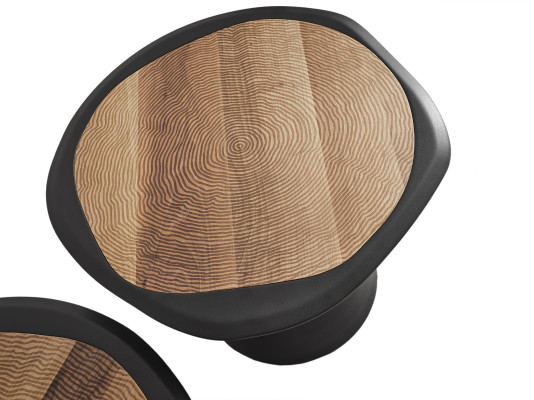 Mesas de centro Mesas auxiliares Mesas redondas Negras Estilo italiano