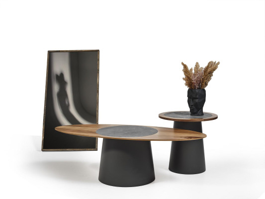 Mesas de centro muebles de diseño estilo madera estilo italiano mesas redondas