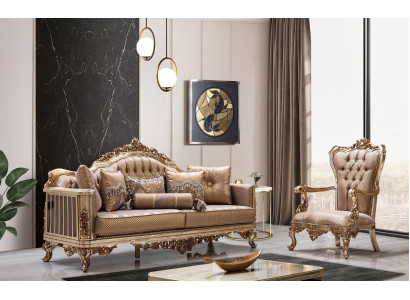 Conjunto de sala Sofá 3+1 plazas Sofá Clásico Sofás