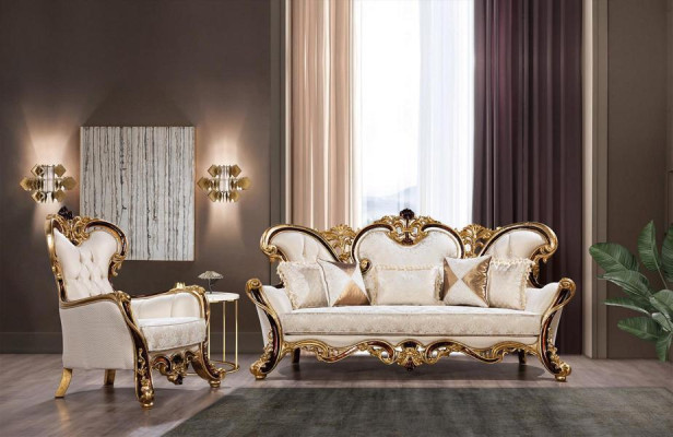 Sofá real de tres plazas, sofá tapizado, muebles de sofá, sofás, tela