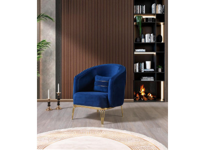 Sillón de sala de estar 1 plaza sofá tapizado lujo textil nuevo diseño.