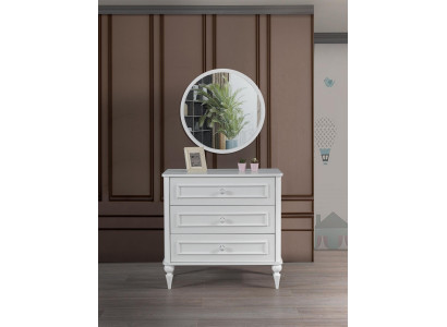 Guardería Cómoda de madera Diseño moderno Aparador Nuevo Blanco Muebles