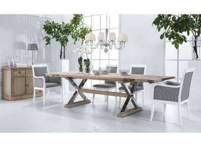 Diseño de mesa extensible de madera clásica de lujo para la sala de estar