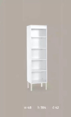 Estantería de armario Librería Estantes multipropósito Armarios de madera 184x48x42