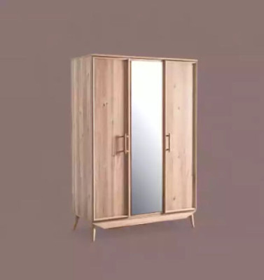 Armario de madera marrón para ropa en el dormitorio, mueble de guardarropa.
