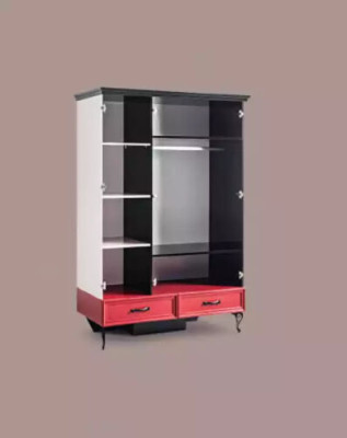 Clásico armario de vestuario de loft, diseño de armarios de dormitorio, muebles de diseño 131x60x200.