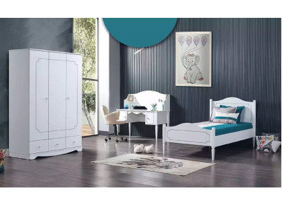 Armario Ropa Mueble Dormitorio Armarios Madera Blanco Loft Decoración.