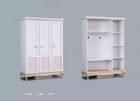 Armario blanco Armario de vestir Muebles blancos Armario de campo Blanco Muebles