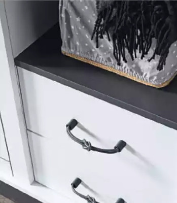 Habitación de niños Dormitorio conjunto completo Cama Escritorio Armario de 3 piezas