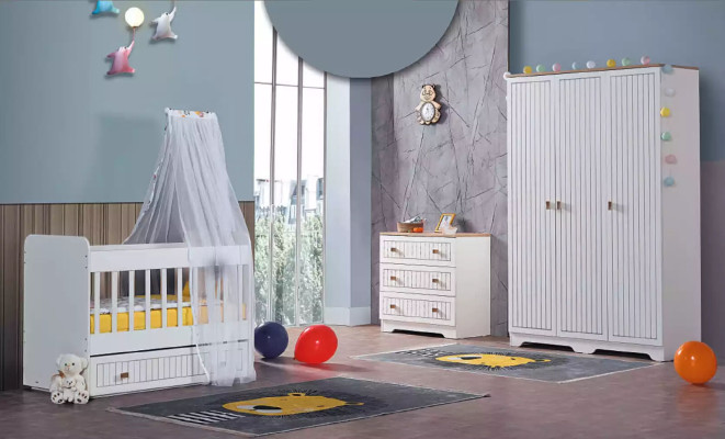 Armario blanco de madera armarios muebles diseño de dormitorio muebles para niños