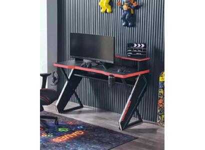 Mesas modernas Escritorio Escritorio infantil negro Mesa de ordenador para gamer