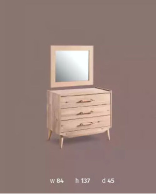 Cómoda marrón en la habitación marrón de madera con cajones.