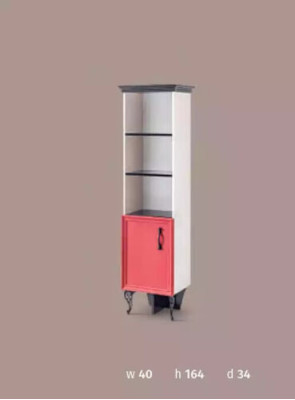 Mueble de estantería de librería, armarios, armarios multifunción marrón 164x40x34.