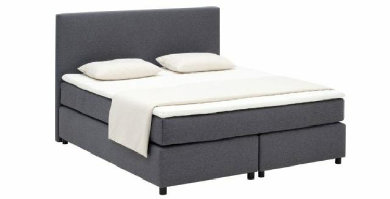 Cama Continental Boxspring Camas Acolchado Alto Doble Cuero Textil Cama