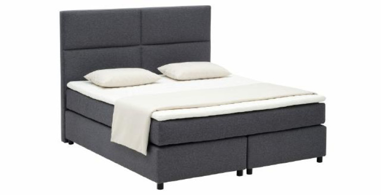 Cama Boxspring continental textil cama acolchada alta de piel doble
