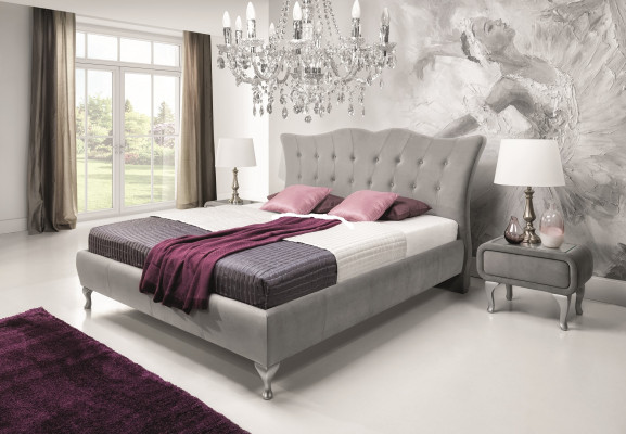 Cama Chesterfield cama tapizada de lujo cama matrimonial cama de diseño nuevas