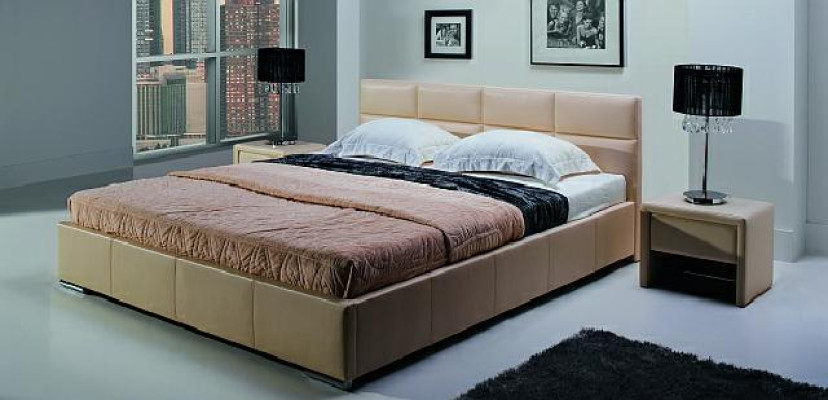 CAMA DISEÑADOR CAMA TAPIZADA CAMA MATRIMONIAL CAMA DOBLE MINI-MAXI 2101