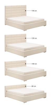 Diseñador cama doble acolchada cama cama dormitorio cama matrimonial cama de cuero nueva 2700