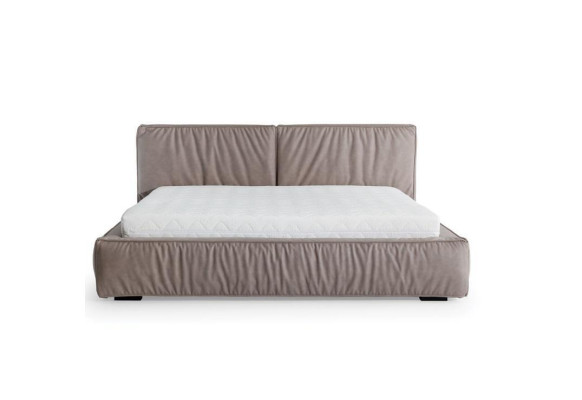 Cama Marrón Dormitorio Madera Muebles Textiles Estilo Clásico Art déco
