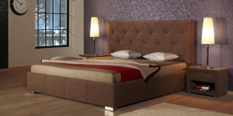 Diseñador cama doble acolchada cama cama dormitorio cama matrimonial cama de cuero nueva 2700