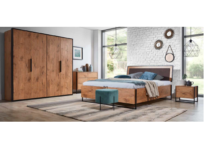 Cama tipo loft de madera camas de diseñador tapizado de cuero textil tela Hote 140 160 180